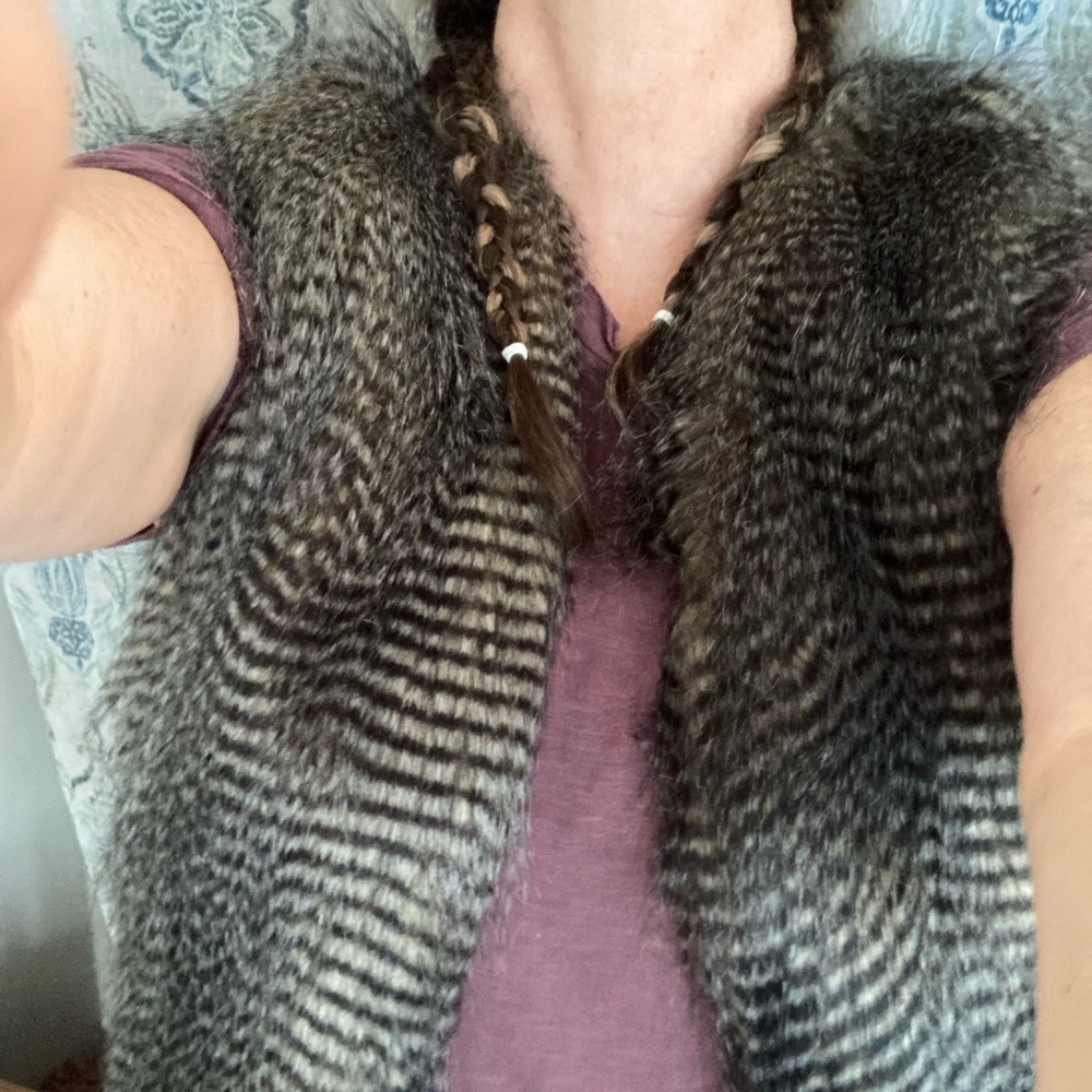 Faux fur vest